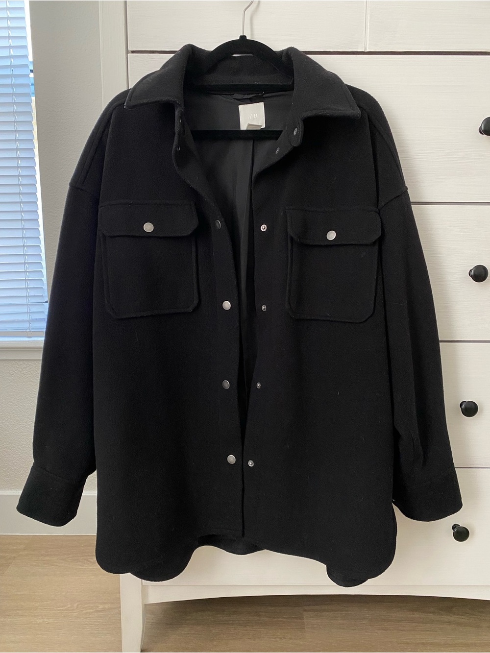 H&M | Black Oversized Shacket